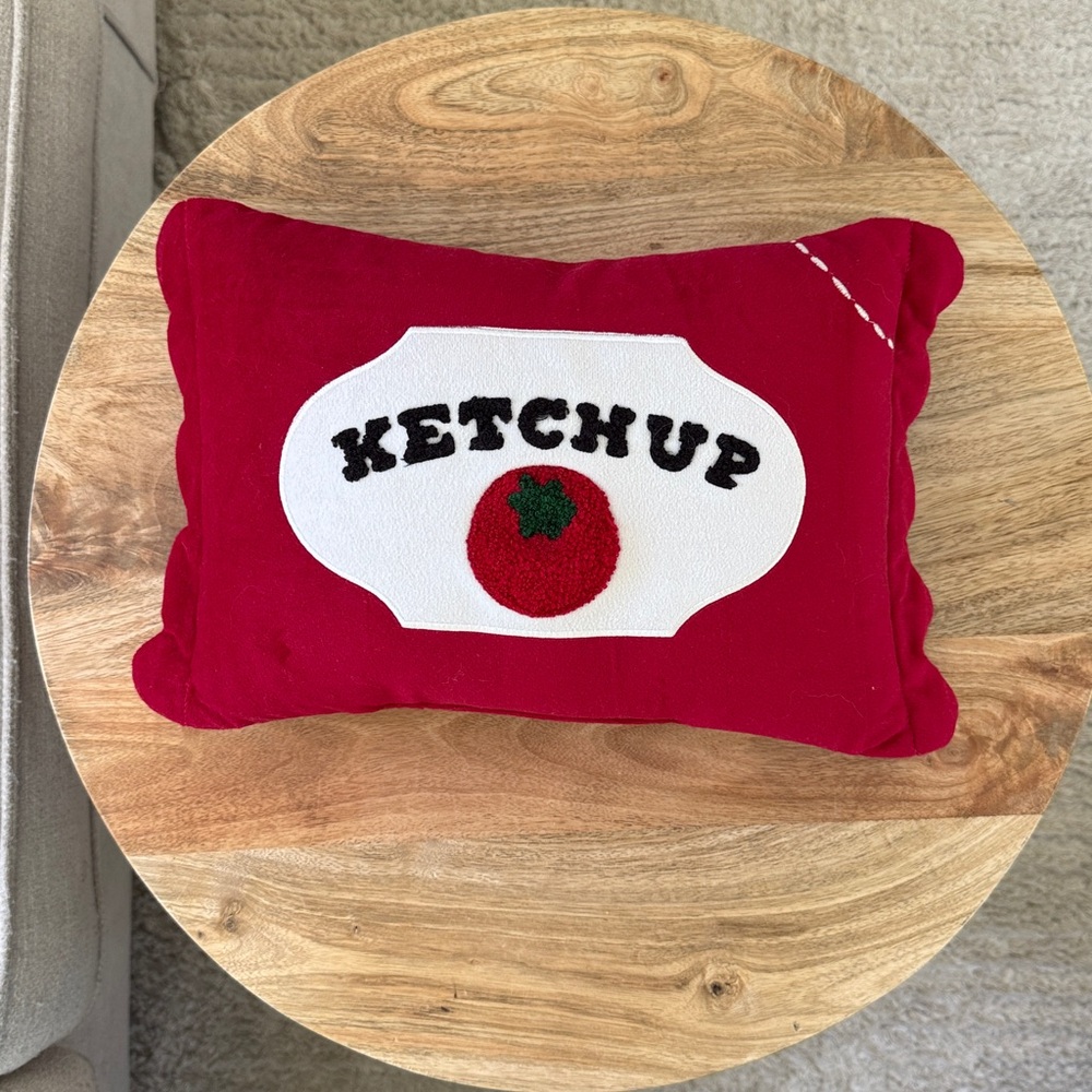 Target Brand Plush Ketchup Decor Pillow